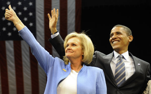 2008 - Claire McCaskill and Barack Obama